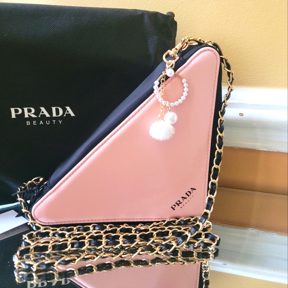 Prada Handbags - Prada triangle beauty pouch converted into shoulder bag or cross body